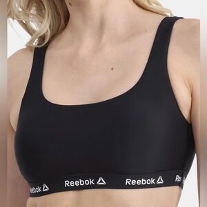 Reebok Women's Logo Bralette Swim Top